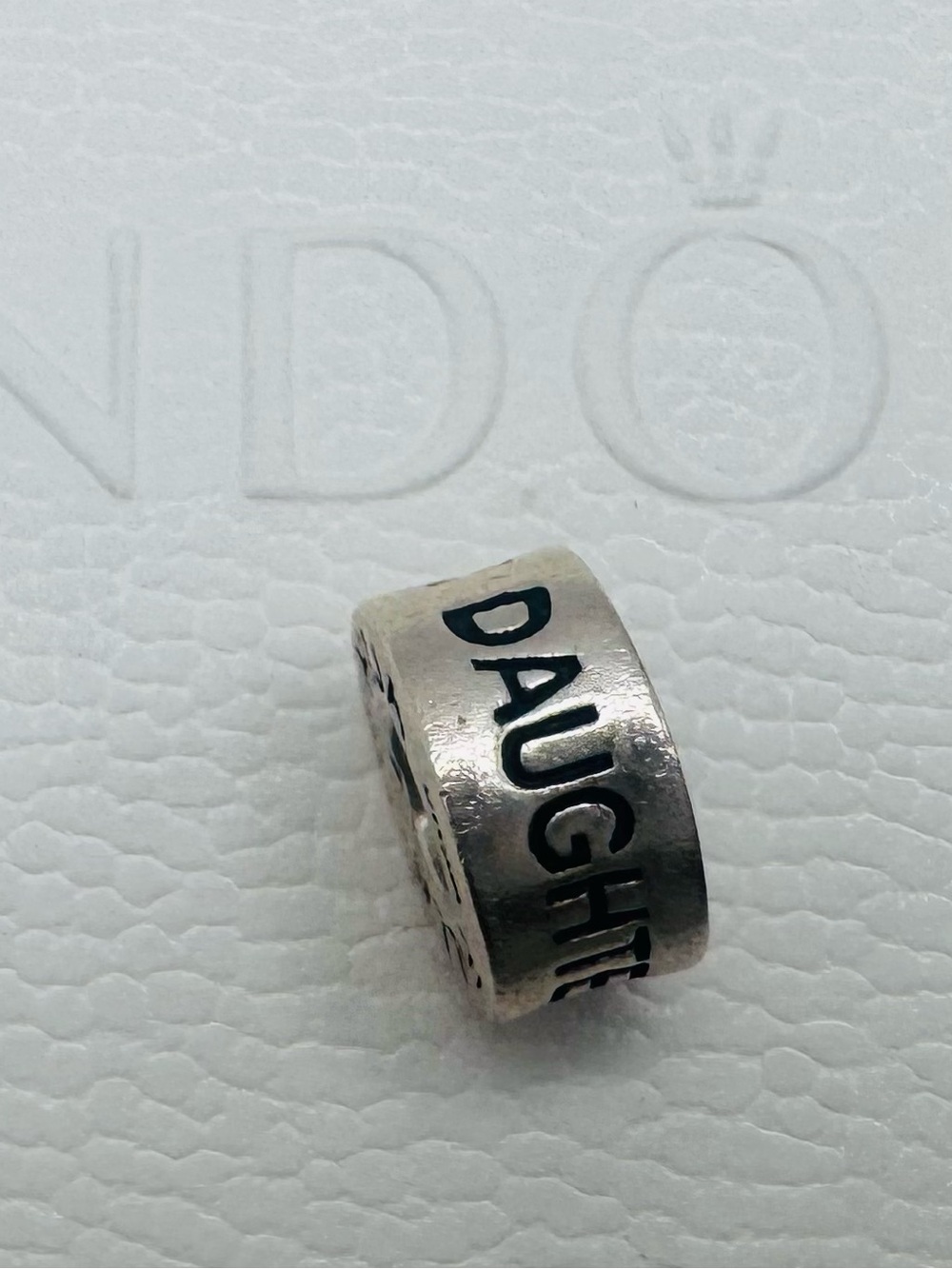 Pandora Silver Letter 'Daughter' Bead Charm